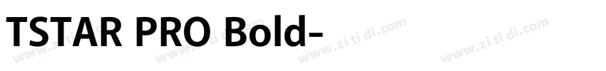 TSTAR PRO Bold字体转换